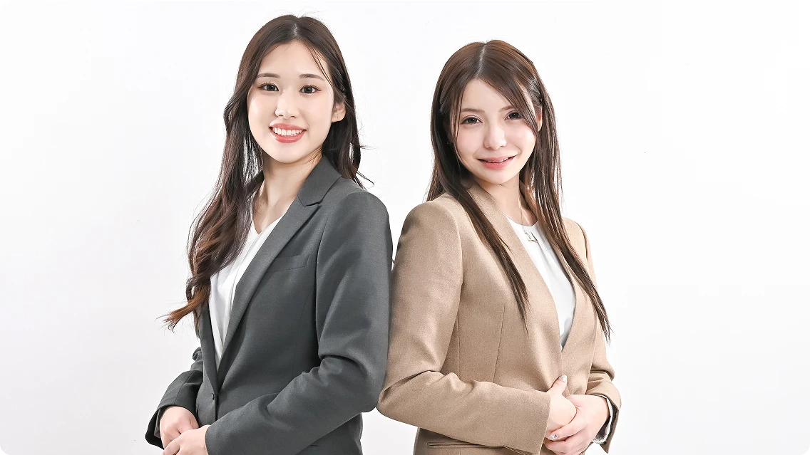 フリーランス互助会の運営メンバーである女性2名が写っている写真。